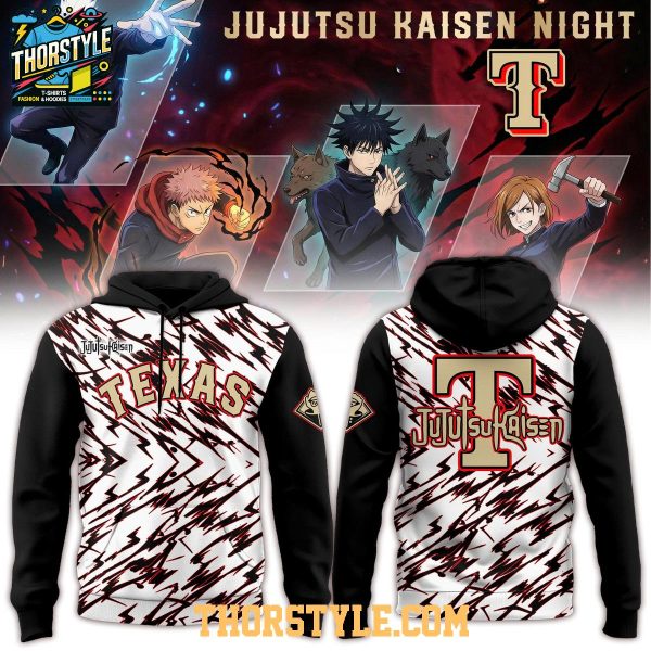 Texas Rangers Jujutsu Kaisen Theme Night 2026 Celebration Hoodie