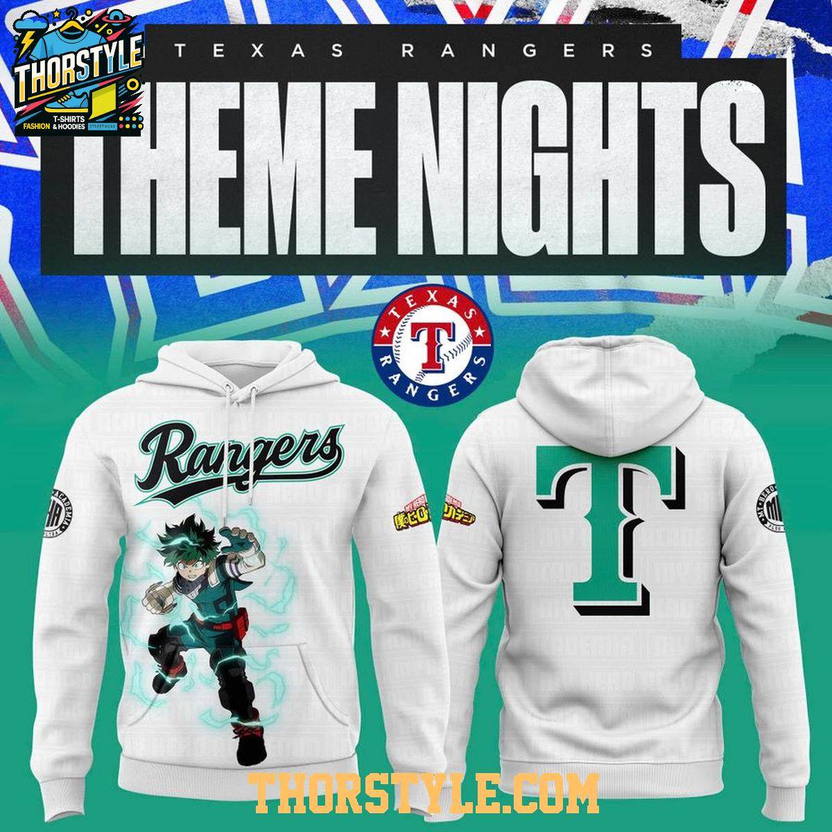 Texas Rangers My Hero Academia Theme Night 2026 Celebration Hoodie Texas Rangers My Hero Academia Theme Night 2026 Celebration Hoodie