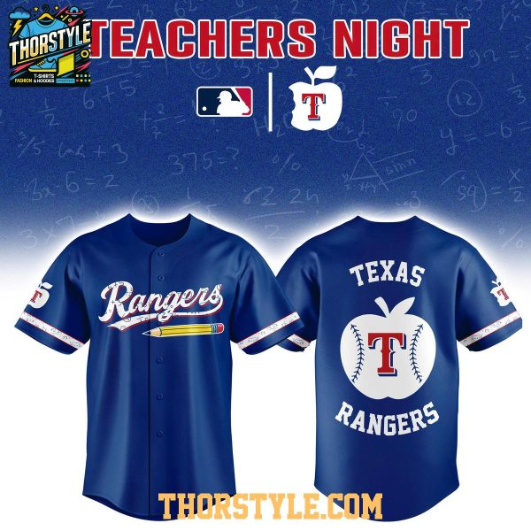 Texas Rangers Teacher Appreciation Night 2026 Personalized Baseball Jersey