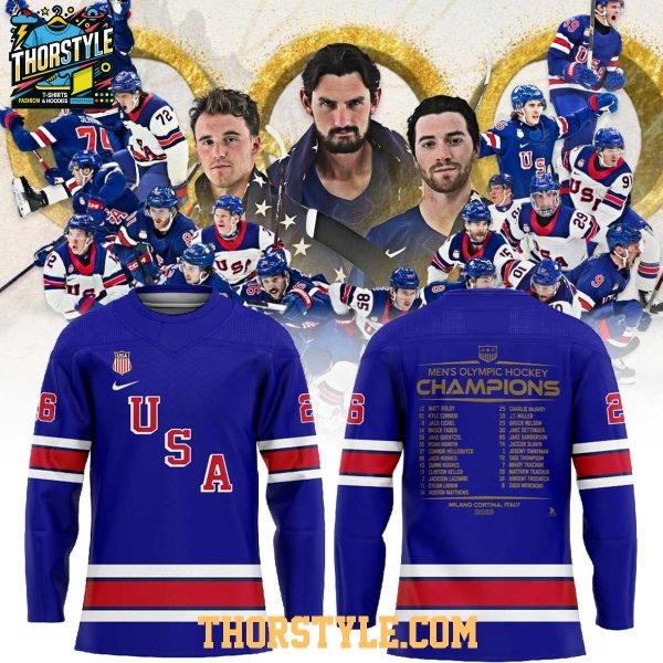 USA Hockey 2026 Olympic Milano Cortina Men’s Team Champion Hockey Jersey