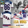 USA Hockey Team 2026 Jack Hughes Olympics Champions USA Wins Hoodie Shirts