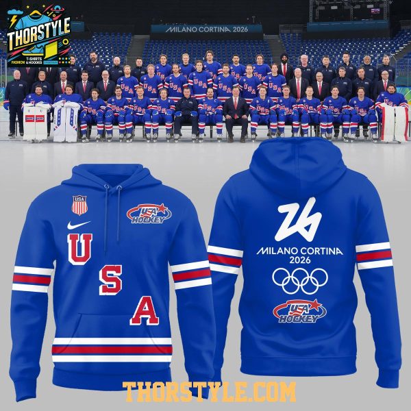USA Hockey Team 2026 Olympic Milano Cortina National Proud Hoodie T-Shirt