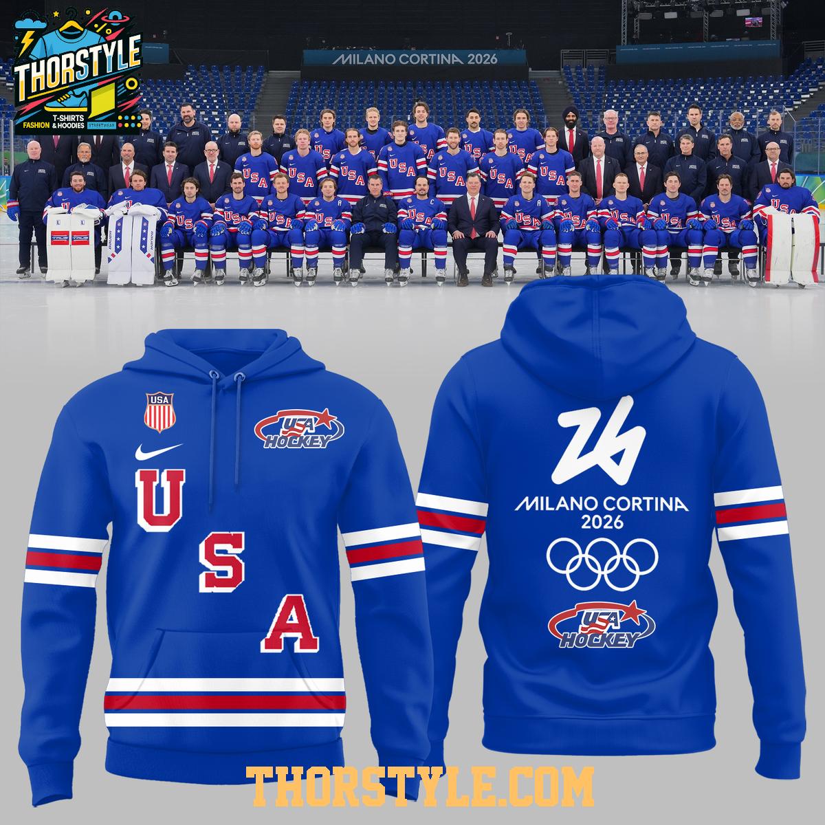 USA Hockey Team 2026 Olympic Milano Cortina National Proud Hoodie T-Shirt USA Hockey Team 2026 Olympic Milano Cortina National Proud Hoodie T-Shirt