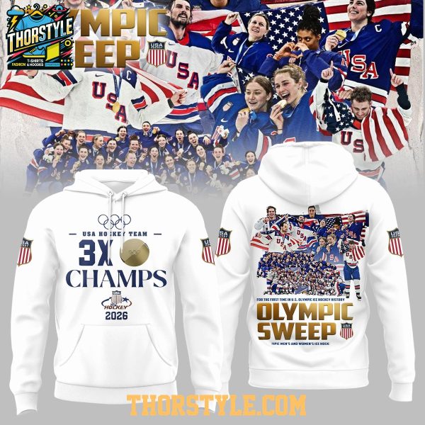 USA Olympic Team 2026 Sweep Gold Medals Squad Hoodie T-Shirt