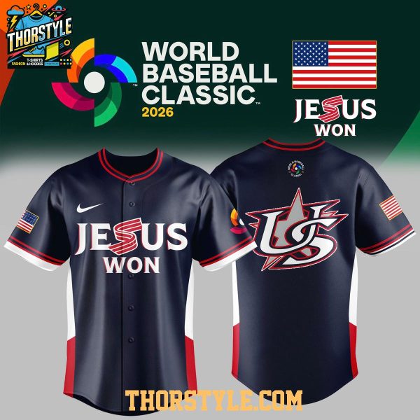 USA Team 2026 World Baseball Classic Jesus Won Baseball Jersey