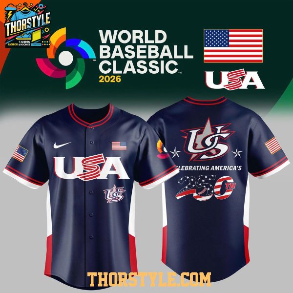 USA Team Celebrate 250th 2026 World Baseball Classic Baseball Jersey