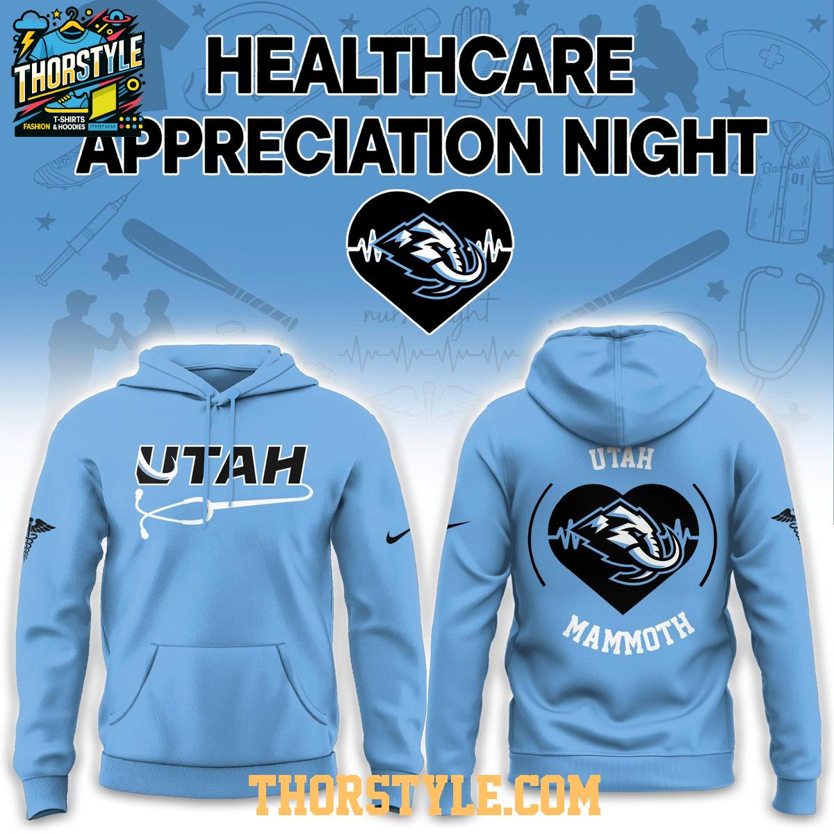 Utah Mammoth Healthcare Appreciation x NHL 2026 Night Hoodie T-Shirt Utah Mammoth Healthcare Appreciation x NHL 2026 Night Hoodie T-Shirt