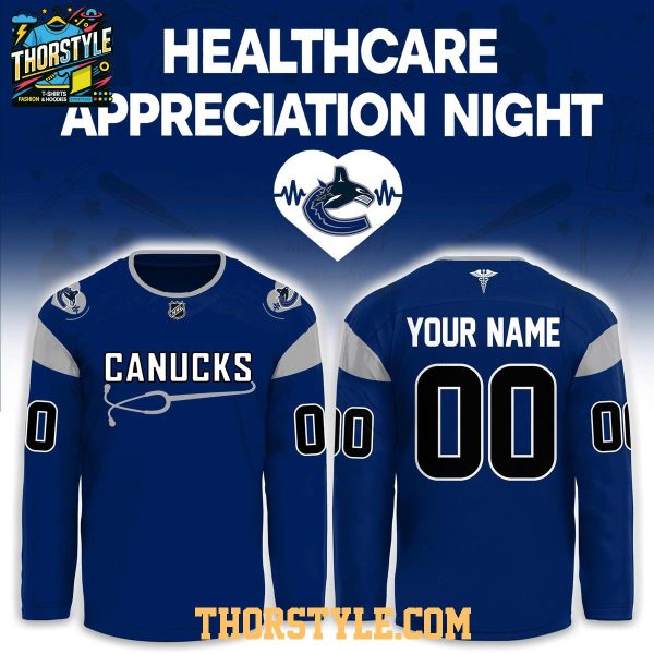 Vancouver Canucks x Healthcare Appreciation Night 2026 Personalized Hockey Jersey