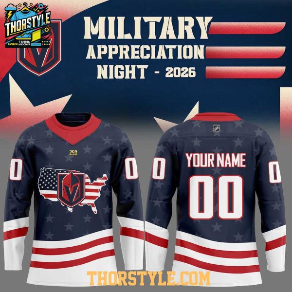 Vegas Golden Knights x Military Appreciation Night 2026 Hockey Jersey