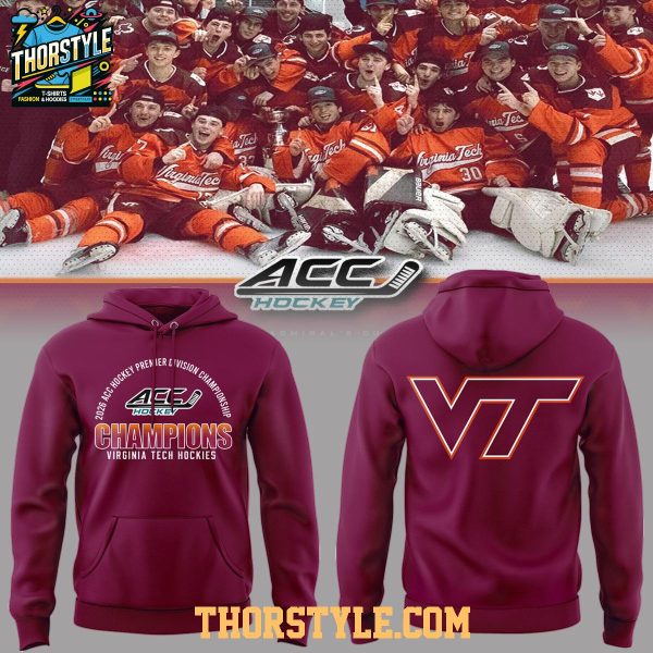 Virginia Tech Hokies M2 Premier Admiral Champions 2026 Hoodie T-Shirt