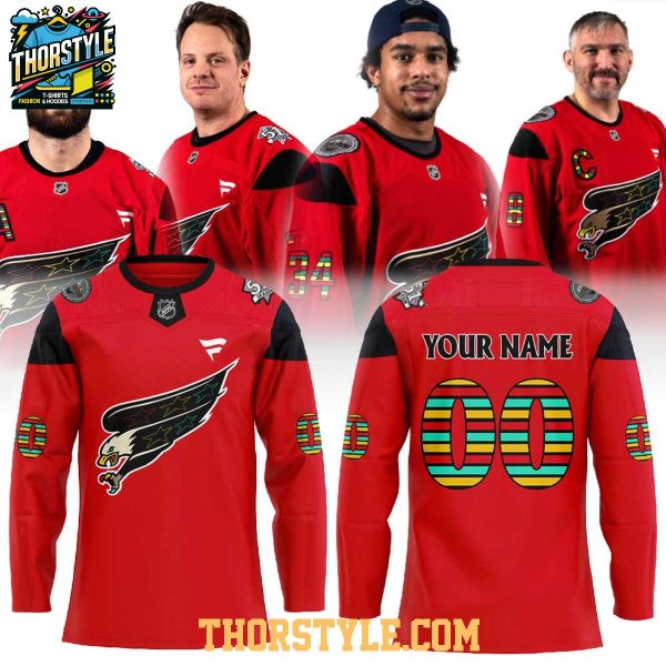 Washington Capitals Black History 2026 Month Personalized Hockey Jersey