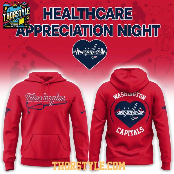 Washington Capitals x Healthcare Appreciation 2026 Night Hoodie T-Shirt