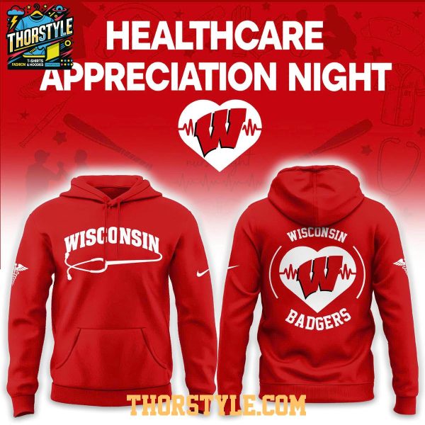 Wisconsin Badgers Healthcare Appreciation Night 2026 MLB Hoodie Shirts