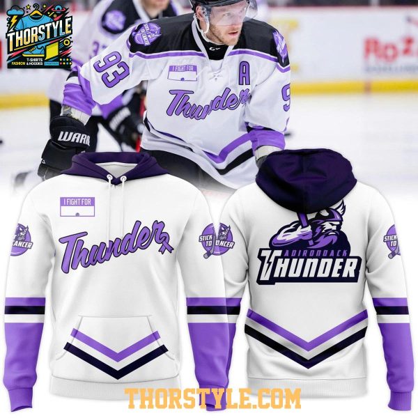Adirondack Thunder 2026 Hockey Fights Cancer Hoodie T-Shirt