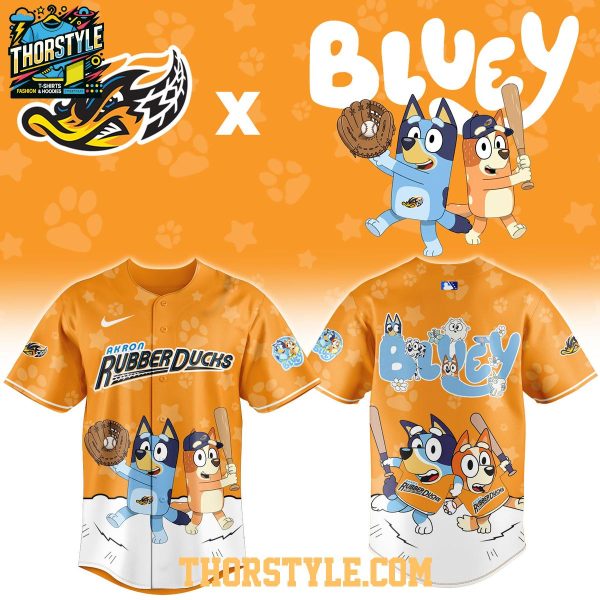 Akron RubberDucks Bluey Night 2026 Minor League Game Baseball Jersey