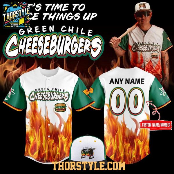 Albuquerque Isotopes Green Chile Cheeseburgers 2026 Night Baseball Jersey