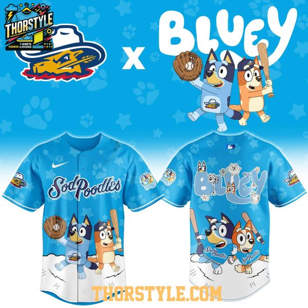 Amarillo Sod Poodles Bluey Night 2026 Minor League Game Baseball Jersey