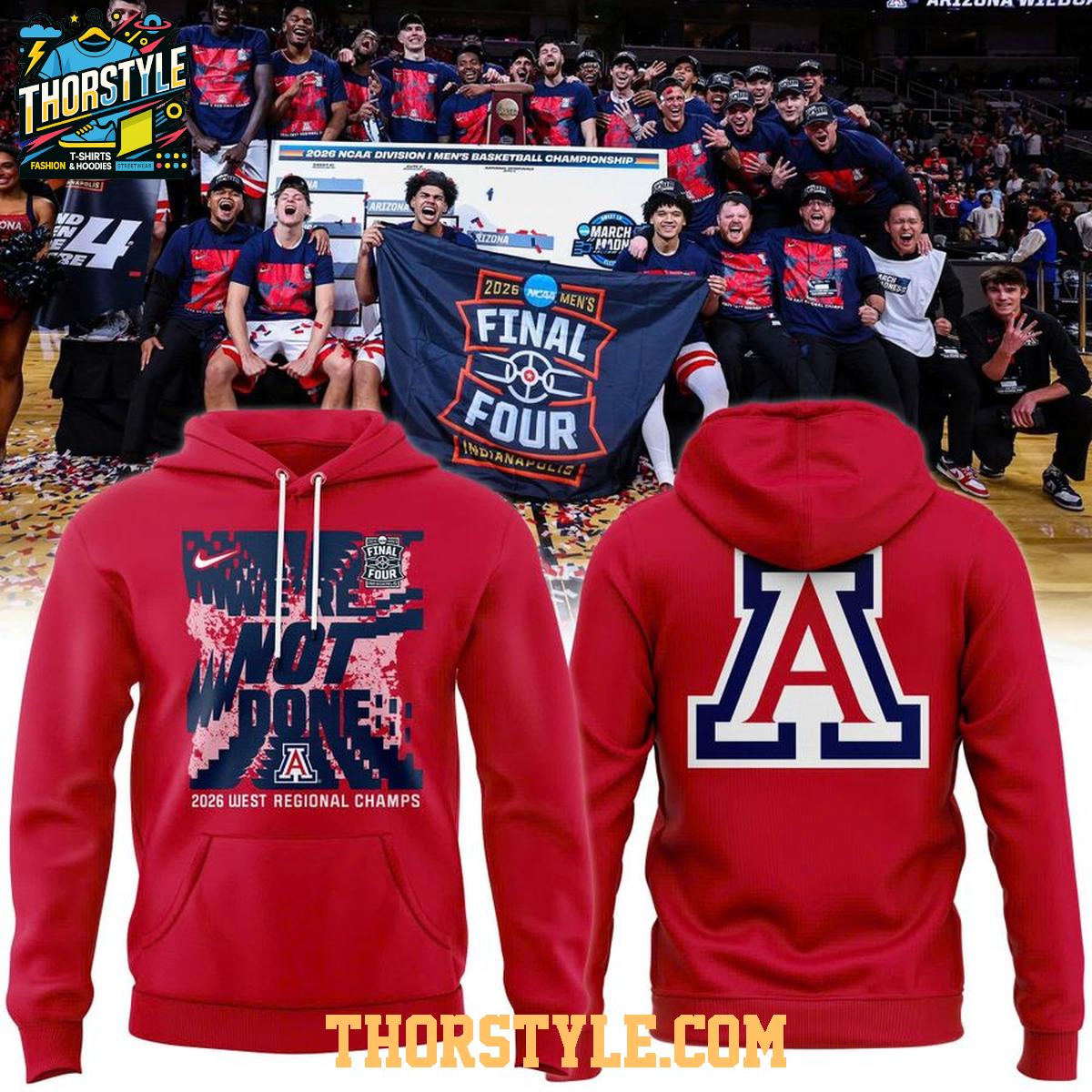 Arizona Wildcats Men's Basketball Final Four Locker Room 2026 Hoodie T-Shirt Arizona Wildcats Men's Basketball Final Four Locker Room 2026 Hoodie T-Shirt