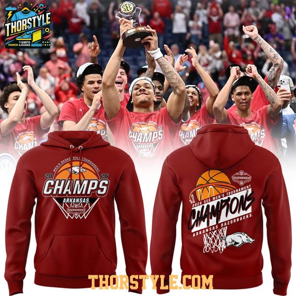Arkansas Razorbacks SEC Champions Locker Room 2026 Hoodie T-Shirt