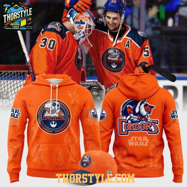 Bakersfield Condors Star Wars Night 2026 Orange Hoodie T-Shirt
