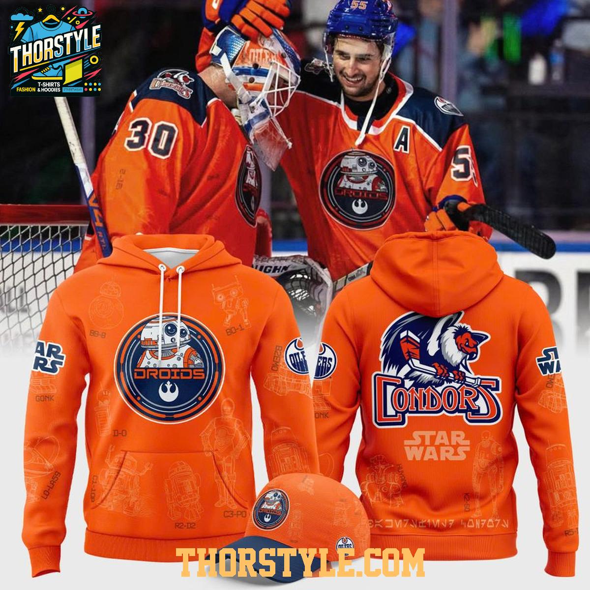 Bakersfield Condors Star Wars Night 2026 Orange Hoodie T-Shirt Bakersfield Condors Star Wars Night 2026 Orange Hoodie T-Shirt
