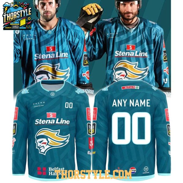 Belfast Giants 2026 Elite League Champions Personalized Hockey Jersey