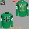 Boston Bruins x Saint Patrick’s Day 2026 All Green Personalized Hockey Jersey