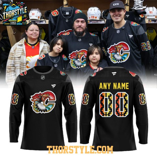 Calgary Flames Indigenous Celebration 2026 Night Personalized Hockey Jersey