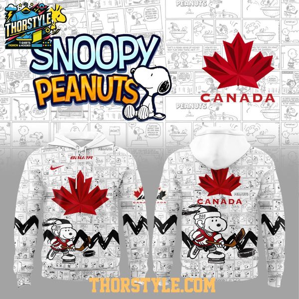 Canada Hockey Team Peanuts Night 2026 National Pride Hoodie T-Shirt