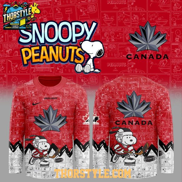 Canada Team Peanuts Night 2026 National Pride Hockey Jersey