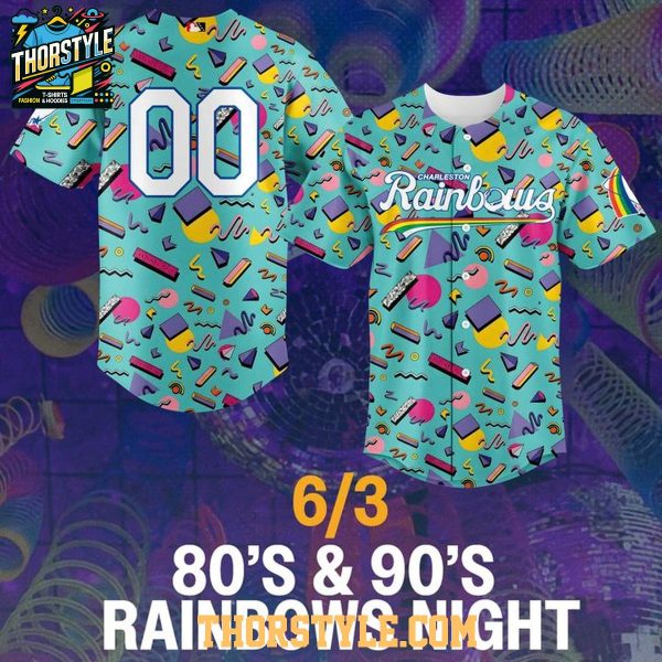 Charleston RiverDogs 80’s & 90’s Rainbows Night 2026 Baseball Jersey