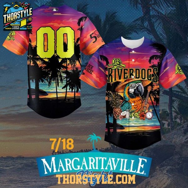 Charleston RiverDogs x Margaritaville Night 2026 Personalized Baseball Jersey