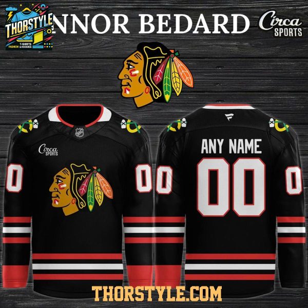 Chicago Blackhawks 2026 Connor Bedard Night Personalized Hockey Jersey