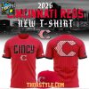 Cincinnati Reds New Uniform All Red 2026 Hoodie T Shirt Striped Version