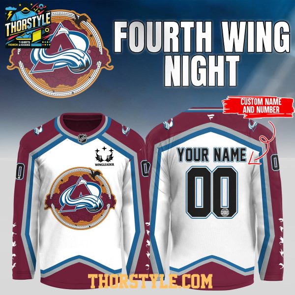Colorado Avalanche Wing 2026 Home x Away Night Personalized Hockey Jersey