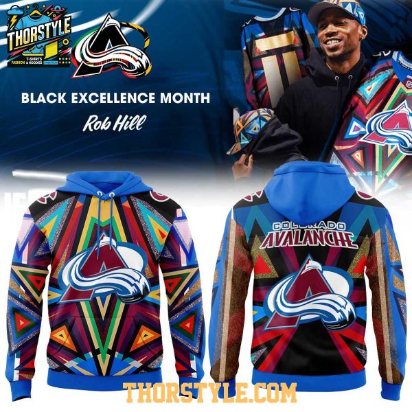 Colorado Avalanche x Black History Month 2026 Excellence On Ice Hoodie