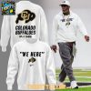 Colorado Buffaloes We Here 2026 New Season All White Hoodie Shirts