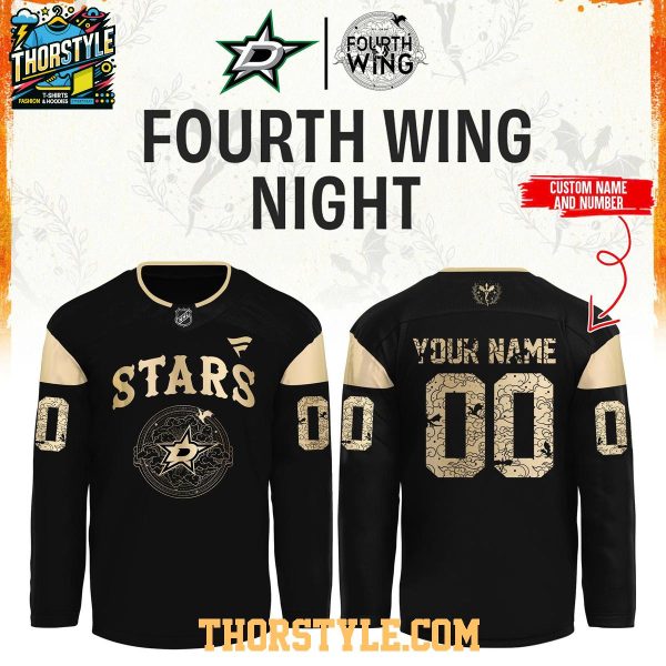 Dallas Stars Fourth Wings Night 2025 Dark Personalized Hockey Jersey