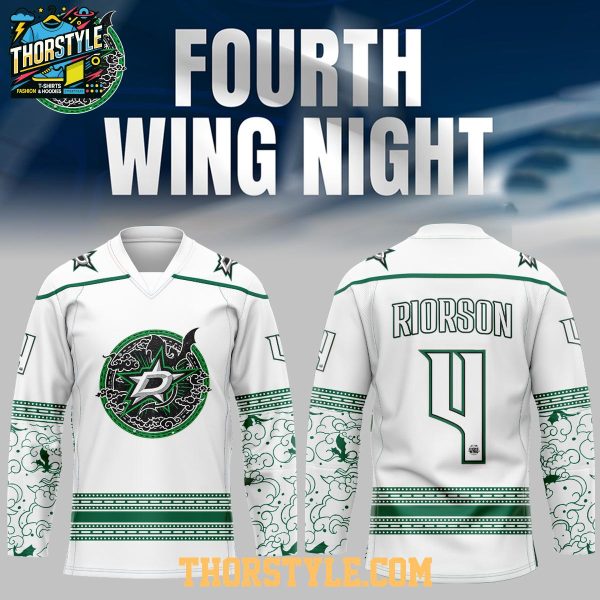 Dallas Stars x Fourth Wings Night All White 2026 Hockey Jersey