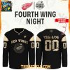 Edmonton Oilers Fourth Wings Night 2025 Dark Personalized Hockey Jersey