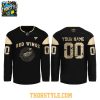 Detroit Red Wings Fourth Wings Night 2025 Dark Personalized Hockey Jersey