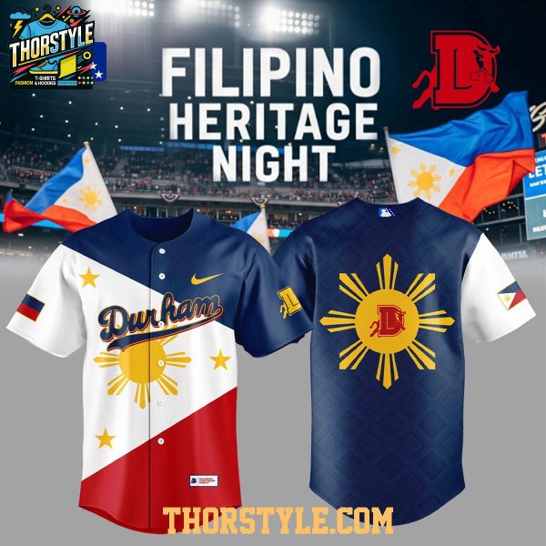 Durham Bulls Filipino Heritage Night 2026 Game Baseball Jersey