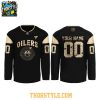 Edmonton Oilers Fourth Wings Night 2025 Dark Personalized Hockey Jersey