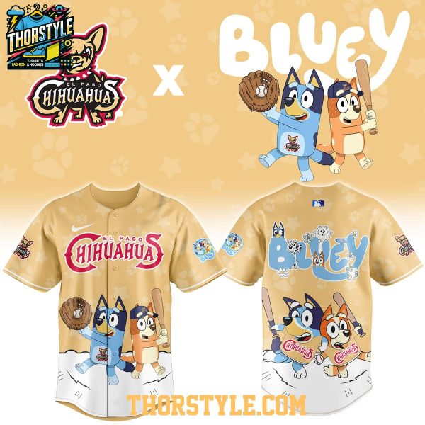 El Paso Chihuahuas x Bluey And Bingo Night 2026 Baseball Jersey