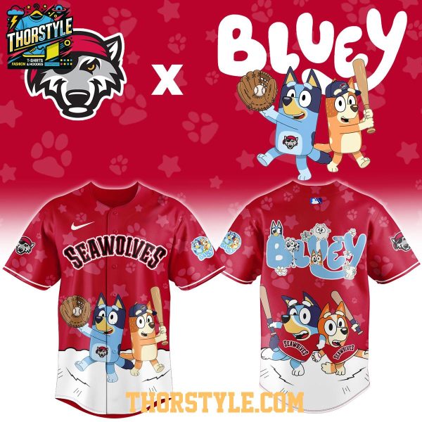 Erie SeaWolves Bluey Night Game 2026 Minor Baseball Jersey