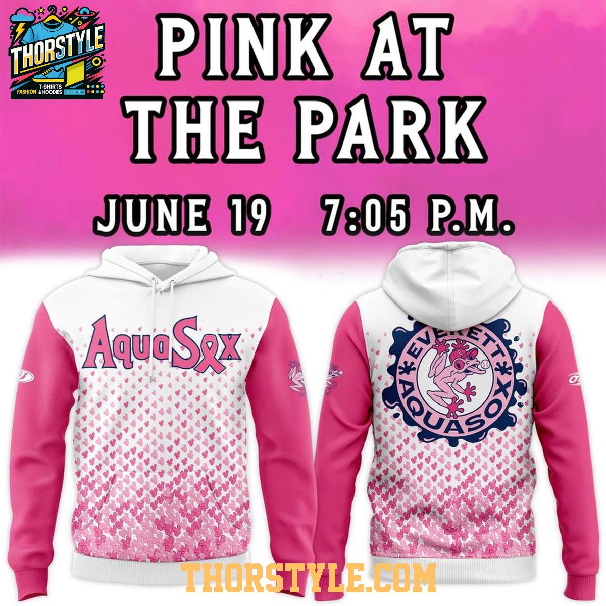 Everett AquaSox 2026 Pink At The Park Game Night Hoodie T-Shirt Everett AquaSox 2026 Pink At The Park Game Night Hoodie T-Shirt