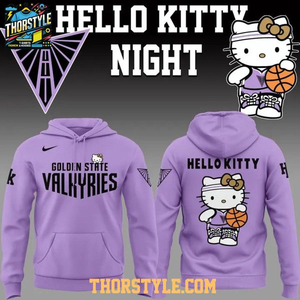 Golden State Valkyries x Hello Kitty Night 2026 Celebrate Hoodie T-Shirt