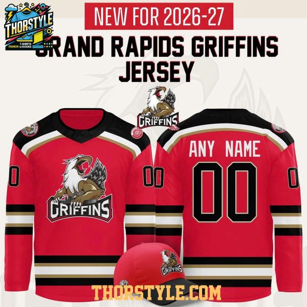Grand Rapids Griffins 2026-2027 Season Personalized Hockey Jersey
