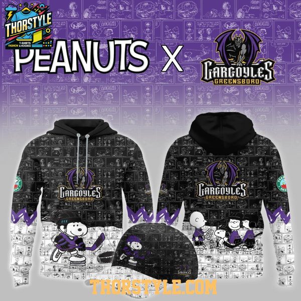 Greensboro Gargoyles Peanuts Night 2026 Celebrating Hoodie