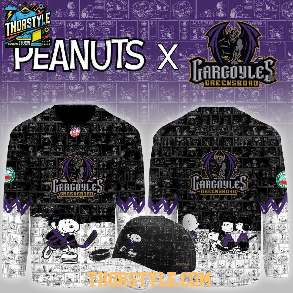 Greensboro Gargoyles Peanuts Night 2026 Celebration Hockey Jersey